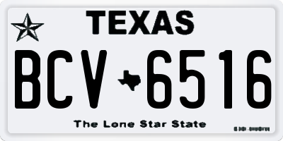 TX license plate BCV6516