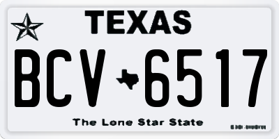 TX license plate BCV6517