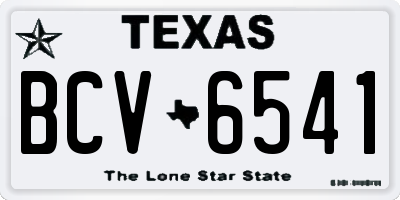 TX license plate BCV6541