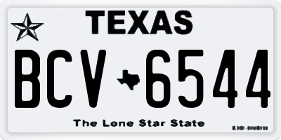 TX license plate BCV6544