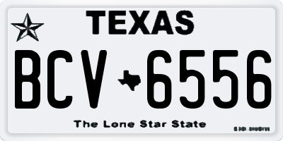 TX license plate BCV6556