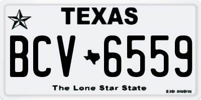 TX license plate BCV6559