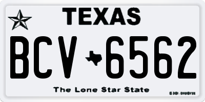 TX license plate BCV6562