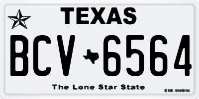 TX license plate BCV6564