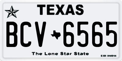 TX license plate BCV6565