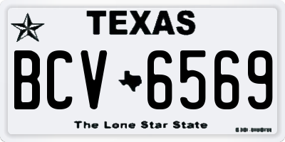 TX license plate BCV6569