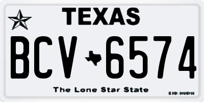 TX license plate BCV6574