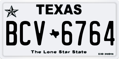 TX license plate BCV6764