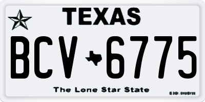 TX license plate BCV6775
