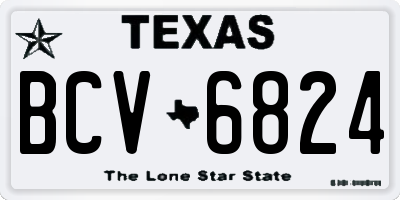 TX license plate BCV6824