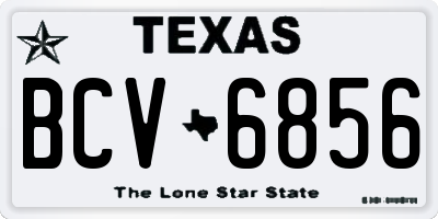 TX license plate BCV6856