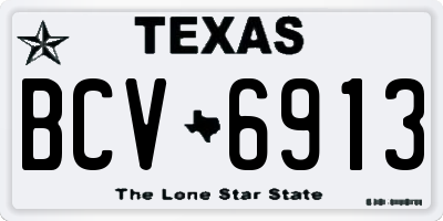 TX license plate BCV6913