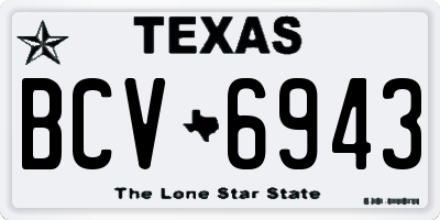 TX license plate BCV6943