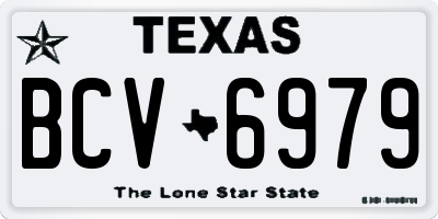 TX license plate BCV6979