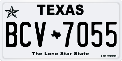 TX license plate BCV7055