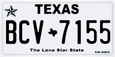 TX license plate BCV7155