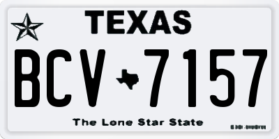 TX license plate BCV7157