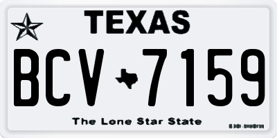 TX license plate BCV7159