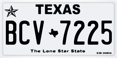 TX license plate BCV7225