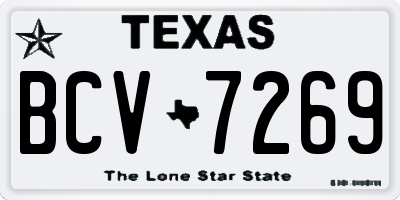 TX license plate BCV7269