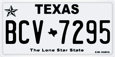 TX license plate BCV7295