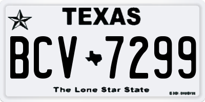 TX license plate BCV7299