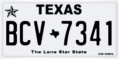 TX license plate BCV7341
