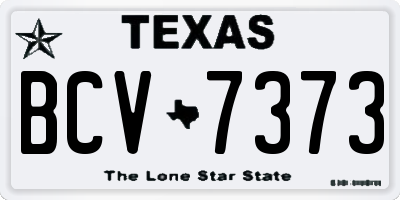 TX license plate BCV7373