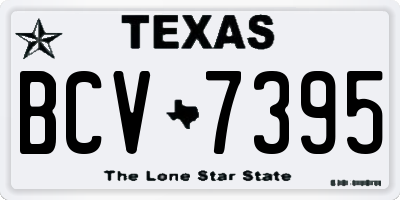 TX license plate BCV7395
