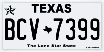 TX license plate BCV7399