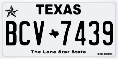 TX license plate BCV7439