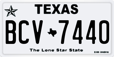 TX license plate BCV7440