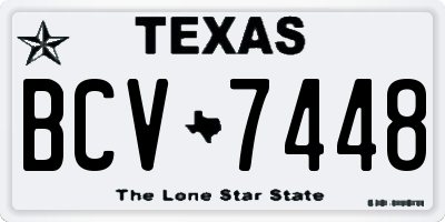 TX license plate BCV7448