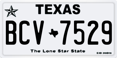 TX license plate BCV7529