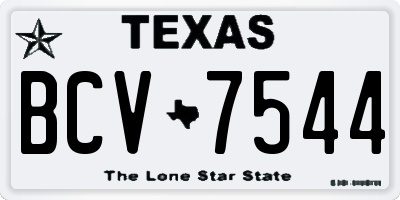 TX license plate BCV7544