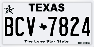 TX license plate BCV7824