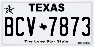 TX license plate BCV7873