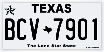 TX license plate BCV7901