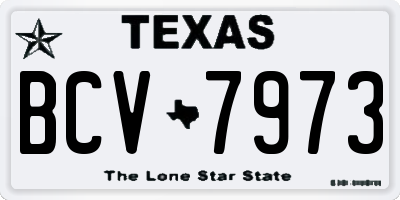 TX license plate BCV7973
