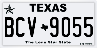 TX license plate BCV9055