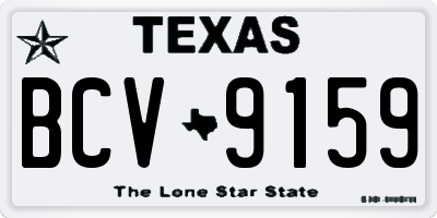 TX license plate BCV9159