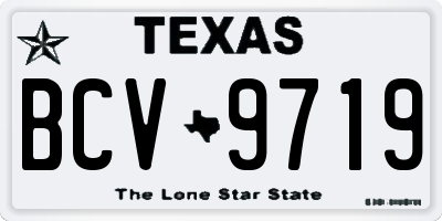 TX license plate BCV9719