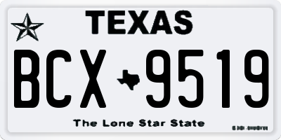 TX license plate BCX9519