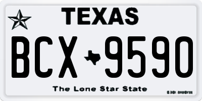 TX license plate BCX9590