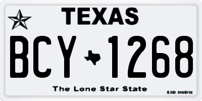 TX license plate BCY1268