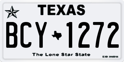 TX license plate BCY1272