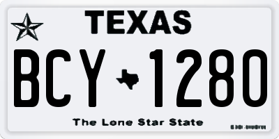 TX license plate BCY1280