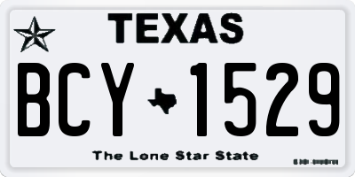 TX license plate BCY1529