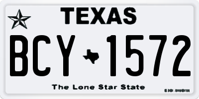 TX license plate BCY1572