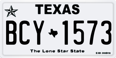 TX license plate BCY1573